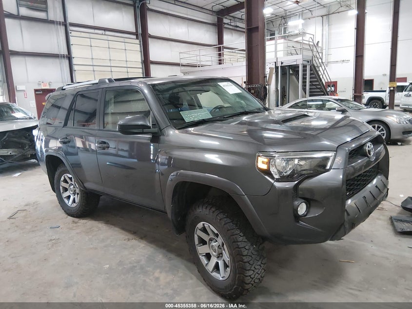 2015 Toyota 4runner VIN JTEBU5JR0F5240048 IAAI salvage auction — LEFT SIDE, Salvage (California), sold $5,100 on 2026-07-24 (photo 1)