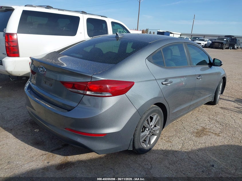 2018 Hyundai Elantra VIN KMHD84LF7JU475894 IAAI salvage auction — WATER/FLOOD, Salvage (Texas), sold $800 on 2026-07-28 (photo 4)