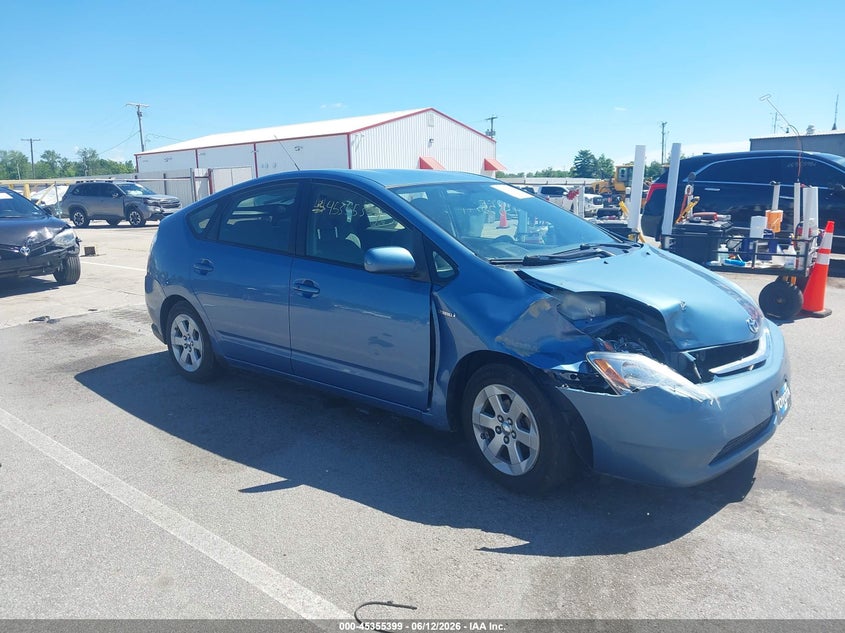2007 Toyota Prius VIN JTDKB20U177625221 IAAI salvage auction — FRONT END, Clear (Indiana), sold $550 on 2026-07-09 (photo 1)