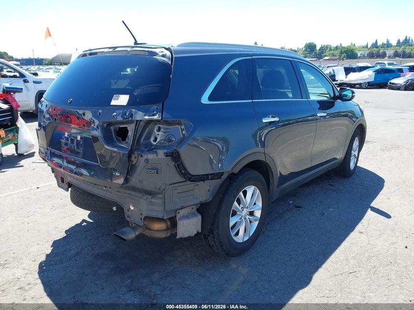 2018 Kia Sorento VIN 5XYPGDA51JG350857 IAAI salvage auction — REAR END, Salvage (Oregon), sold $2,000 on 2026-07-31 (photo 4)