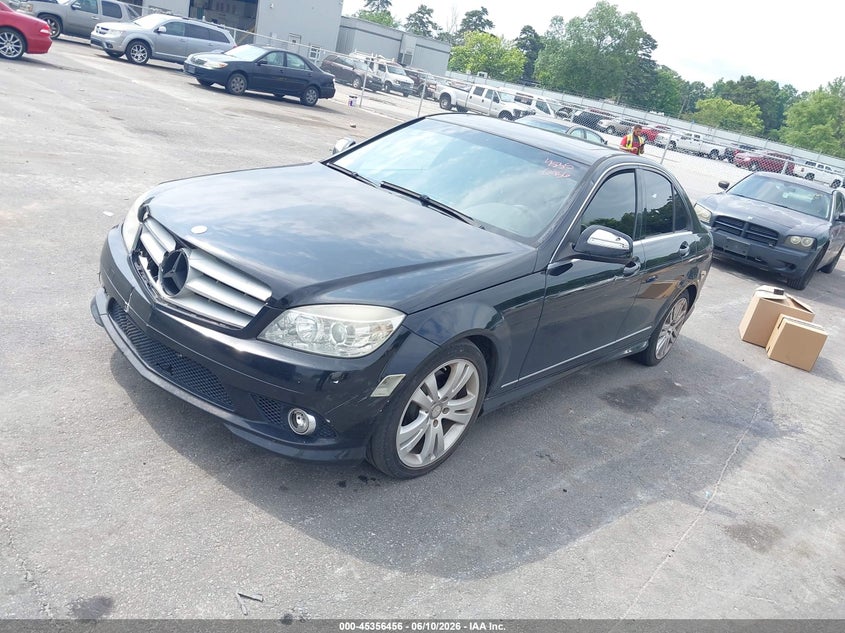 2009 Mercedes-benz C class VIN WDDGF54X09F224032 IAAI salvage auction — FRONT END, Repossession Paperwork (Georgia), sold $350 on 2026-07-15 (photo 2)