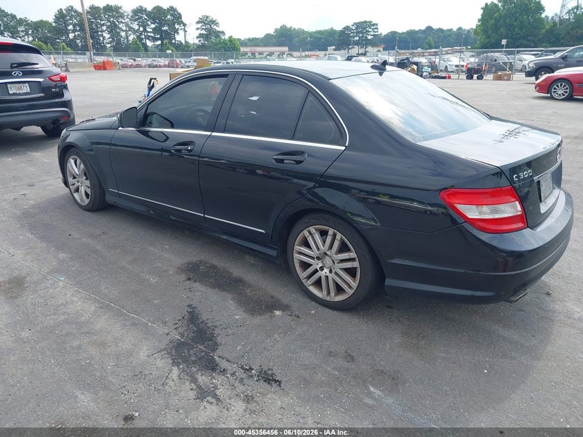 2009 Mercedes-benz C class VIN WDDGF54X09F224032 IAAI salvage auction — FRONT END, Repossession Paperwork (Georgia), sold $350 on 2026-07-15 (photo 3)