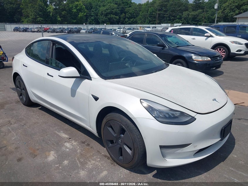 2021 Tesla Model 3 VIN 5YJ3E1EA1MF854217 IAAI salvage auction — REPOSSESSION, Salvage Title, sold $13,600 on 2026-07-15 (photo 1)