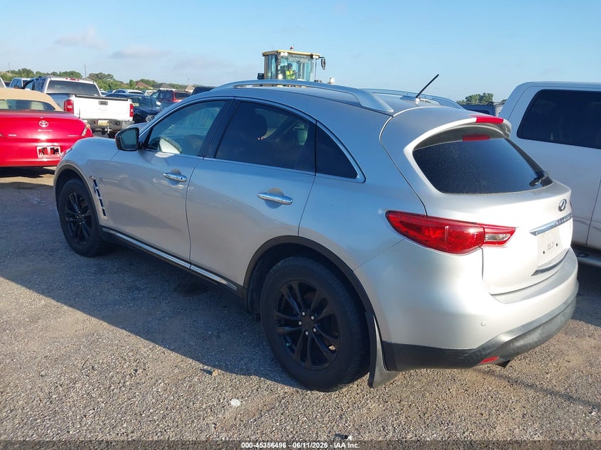 2015 Infiniti Qx70 VIN JN8CS1MW6FM482684 IAAI salvage auction — LEFT SIDE, Original (Texas), sold $950 on 2026-07-08 (photo 3)