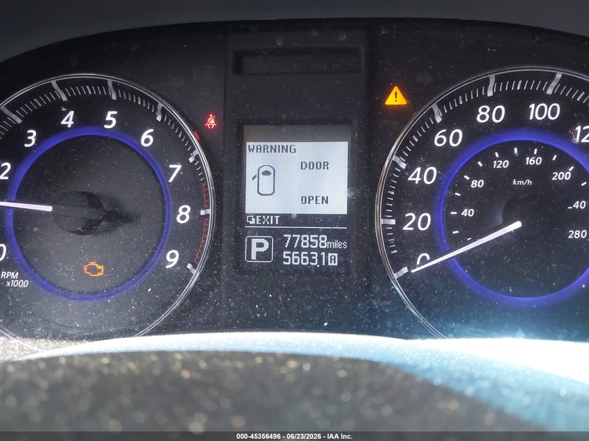 2015 Infiniti Qx70 VIN JN8CS1MW6FM482684 IAAI salvage auction — LEFT SIDE, Original (Texas), sold $950 on 2026-07-08 (photo 7)