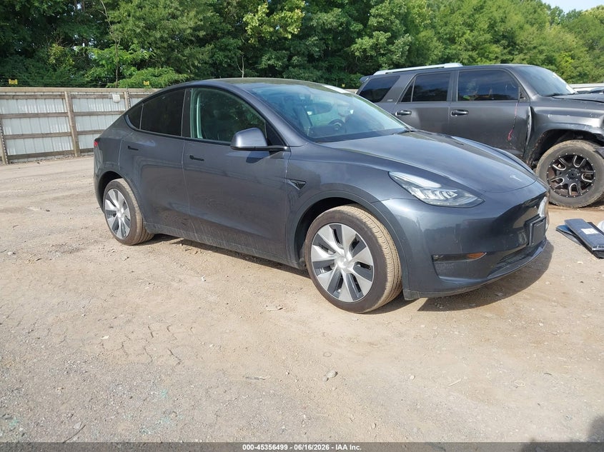 2021 Tesla Model y VIN 5YJYGDEE6MF233494 IAAI salvage auction — LEFT REAR, Clear (Tennessee), sold $14,150 on 2026-07-09 (photo 1)