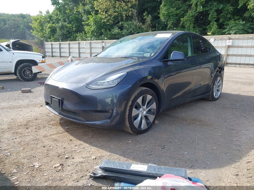 2021 Tesla Model y VIN 5YJYGDEE6MF233494 IAAI salvage auction — LEFT REAR, Clear (Tennessee), sold $14,150 on 2026-07-09 (photo 2)