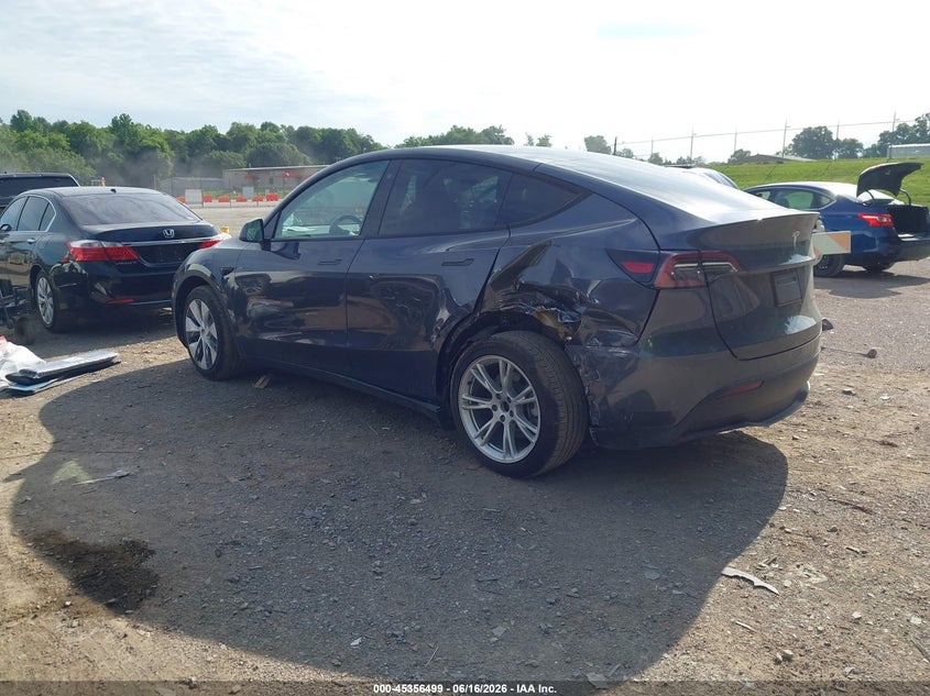 2021 Tesla Model y VIN 5YJYGDEE6MF233494 IAAI salvage auction — LEFT REAR, Clear (Tennessee), sold $14,150 on 2026-07-09 (photo 3)