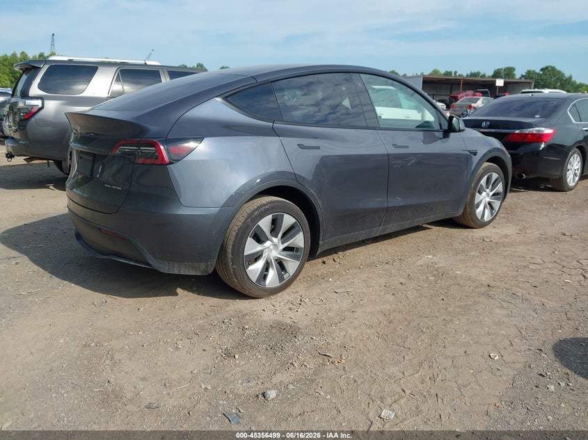 2021 Tesla Model y VIN 5YJYGDEE6MF233494 IAAI salvage auction — LEFT REAR, Clear (Tennessee), sold $14,150 on 2026-07-09 (photo 4)