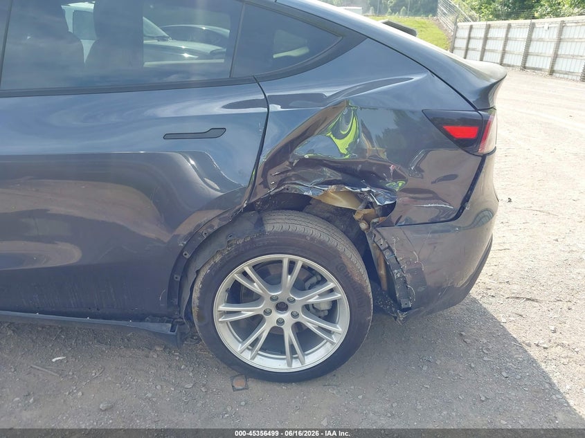 2021 Tesla Model y VIN 5YJYGDEE6MF233494 IAAI salvage auction — LEFT REAR, Clear (Tennessee), sold $14,150 on 2026-07-09 (photo 6)