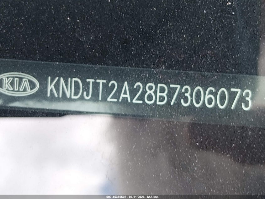 2011 Kia Soul VIN KNDJT2A28B7306073 IAAI salvage auction — UNKNOWN, Original (Texas), sold $225 on 2026-07-20 (photo 9)