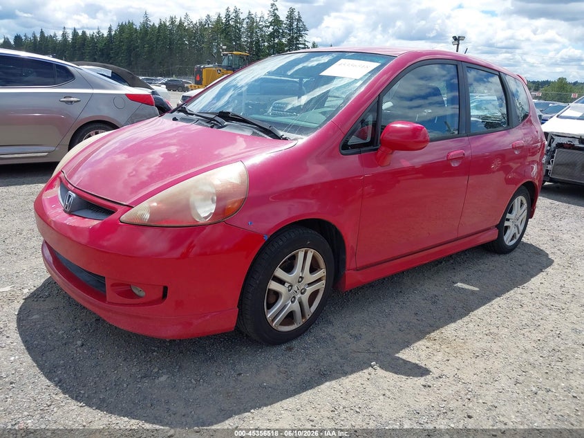 2008 Honda Fit VIN JHMGD38668S051322 IAAI salvage auction — RIGHT SIDE, Clear-Dealer Only (Kentucky), sold $425 on 2026-07-29 (photo 2)