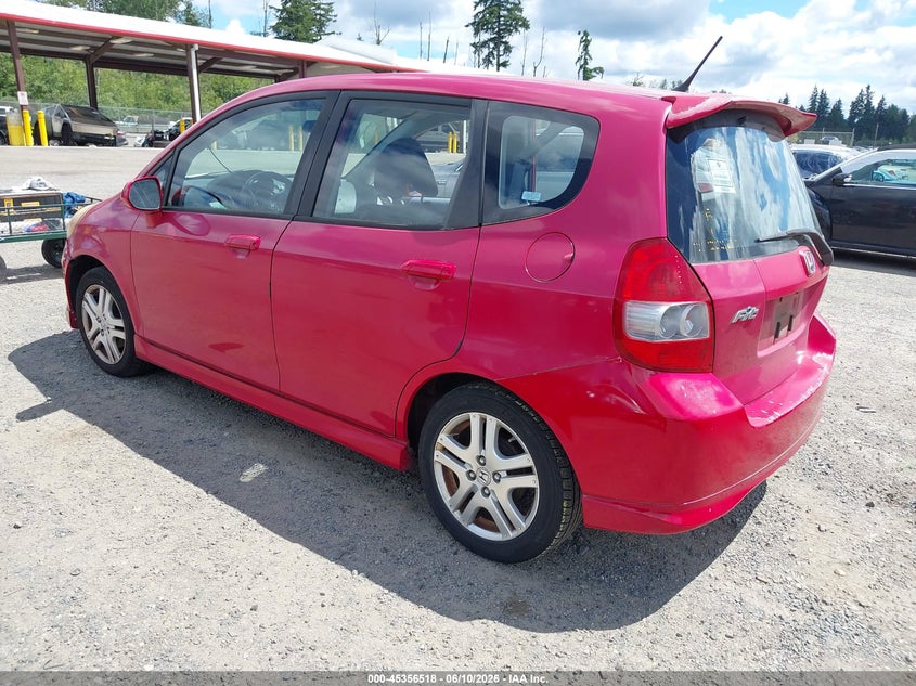 2008 Honda Fit VIN JHMGD38668S051322 IAAI salvage auction — RIGHT SIDE, Clear-Dealer Only (Kentucky), sold $425 on 2026-07-29 (photo 3)