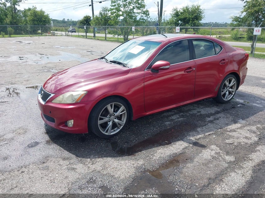 2010 Lexus Is 250 VIN JTHBF5C20A5114763 IAAI salvage auction — NORMAL WEAR, Clear (Florida), sold $2,850 on 2026-07-14 (photo 2)