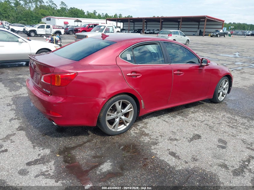 2010 Lexus Is 250 VIN JTHBF5C20A5114763 IAAI salvage auction — NORMAL WEAR, Clear (Florida), sold $2,850 on 2026-07-14 (photo 4)