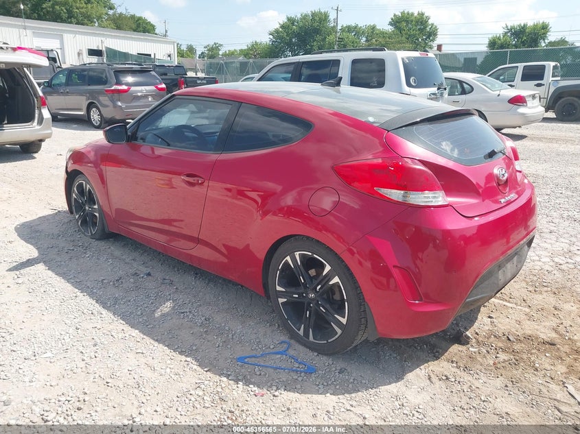 2013 Hyundai Veloster VIN KMHTC6AD3DU091915 IAAI salvage auction — NORMAL WEAR, Clear (Tennessee), sold $325 on 2026-07-15 (photo 3)