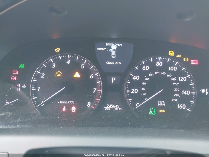 2007 Lexus Ls 460 VIN JTHGL46F675010889 IAAI salvage auction — NORMAL WEAR, Original (Texas), sold $700 on 2026-07-13 (photo 7)