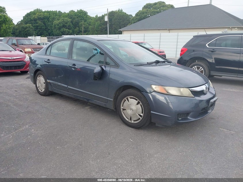 2010 Honda Civic hybrid VIN JHMFA3F23AS005599 IAAI salvage auction — NORMAL WEAR, Repossession Paperwork (Georgia), sold $375 on 2026-07-29 (photo 1)