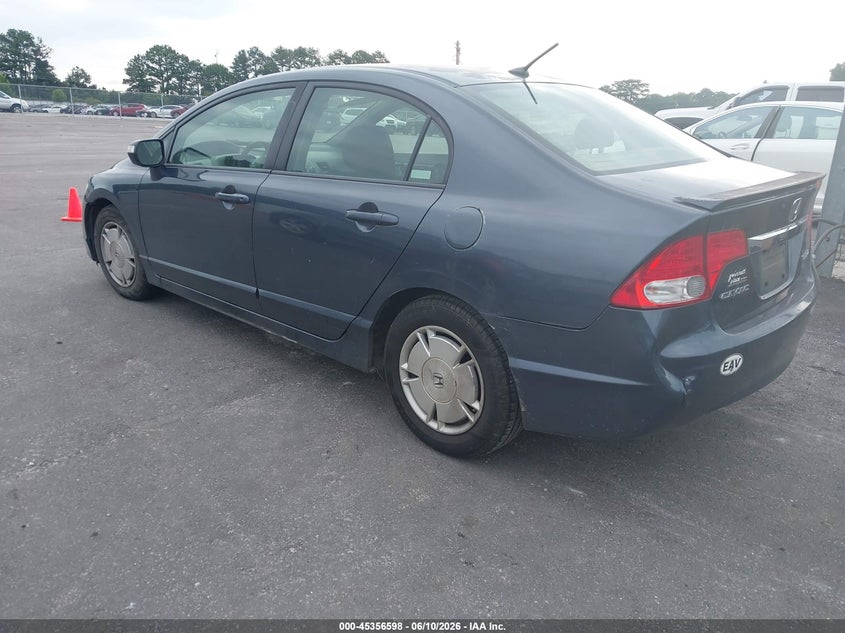 2010 Honda Civic hybrid VIN JHMFA3F23AS005599 IAAI salvage auction — NORMAL WEAR, Repossession Paperwork (Georgia), sold $375 on 2026-07-29 (photo 3)
