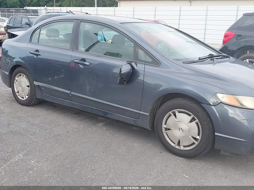 2010 Honda Civic hybrid VIN JHMFA3F23AS005599 IAAI salvage auction — NORMAL WEAR, Repossession Paperwork (Georgia), sold $375 on 2026-07-29 (photo 6)