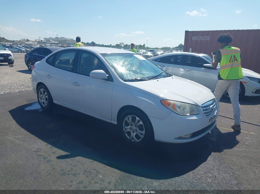 2010 Hyundai Elantra VIN KMHDU4AD8AU865643 IAAI salvage auction — LEFT FRONT, Repossessed (Missouri), sold $225 on 2026-07-21 (photo 1)