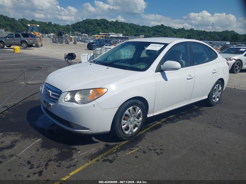 2010 Hyundai Elantra VIN KMHDU4AD8AU865643 IAAI salvage auction — LEFT FRONT, Repossessed (Missouri), sold $225 on 2026-07-21 (photo 2)