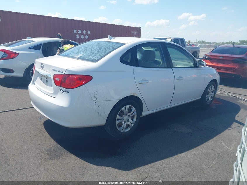 2010 Hyundai Elantra VIN KMHDU4AD8AU865643 IAAI salvage auction — LEFT FRONT, Repossessed (Missouri), sold $225 on 2026-07-21 (photo 4)