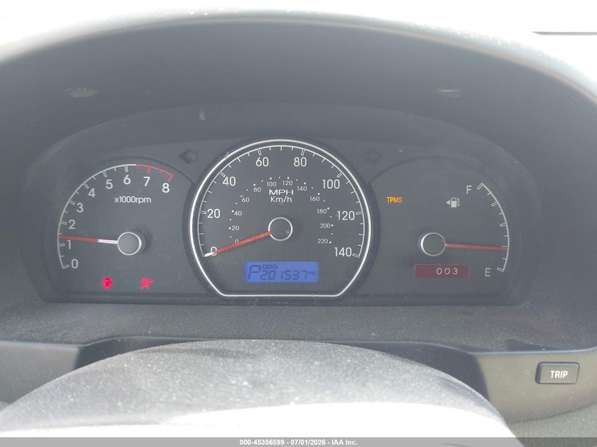 2010 Hyundai Elantra VIN KMHDU4AD8AU865643 IAAI salvage auction — LEFT FRONT, Repossessed (Missouri), sold $225 on 2026-07-21 (photo 7)
