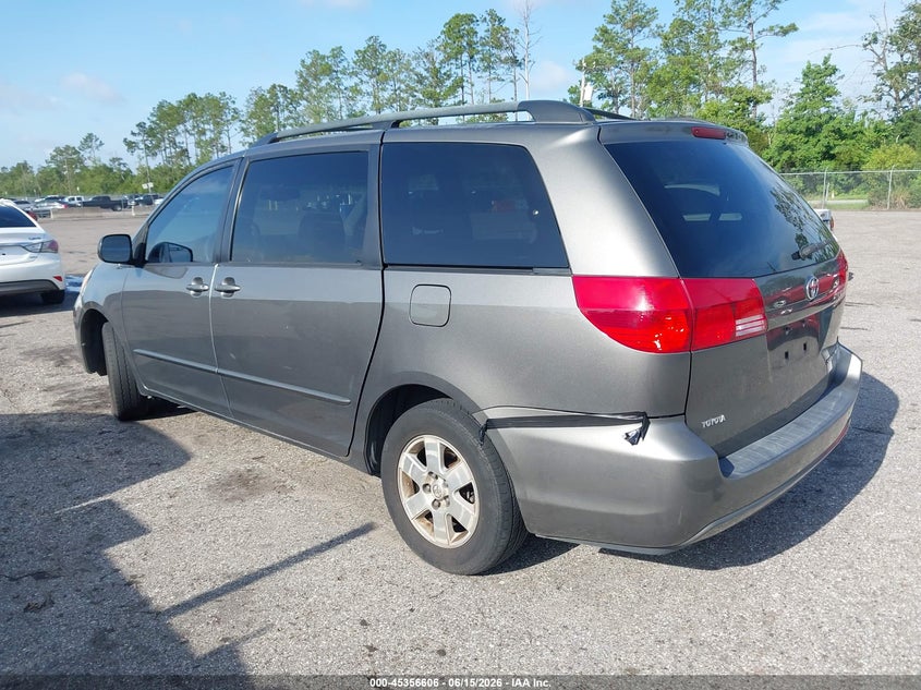 2004 Toyota Sienna VIN 5TDZA23CX4S022631 IAAI salvage auction — REAR END, Clear (Florida), sold $900 on 2026-07-07 (photo 3)