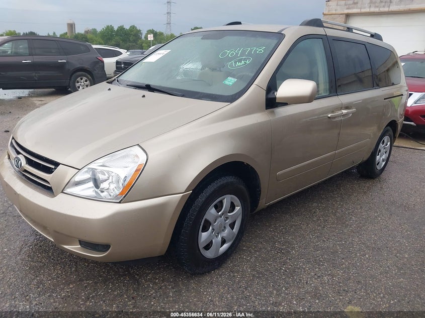 2006 Kia SEDONA VIN KNDMB233666084778 IAAI salvage auction — RIGHT SIDE, Clear-Endorsement (Wisconsin), sold $275 on 2026-07-28 (photo 2)