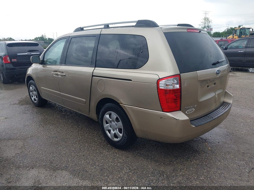 2006 Kia SEDONA VIN KNDMB233666084778 IAAI salvage auction — RIGHT SIDE, Clear-Endorsement (Wisconsin), sold $275 on 2026-07-28 (photo 3)