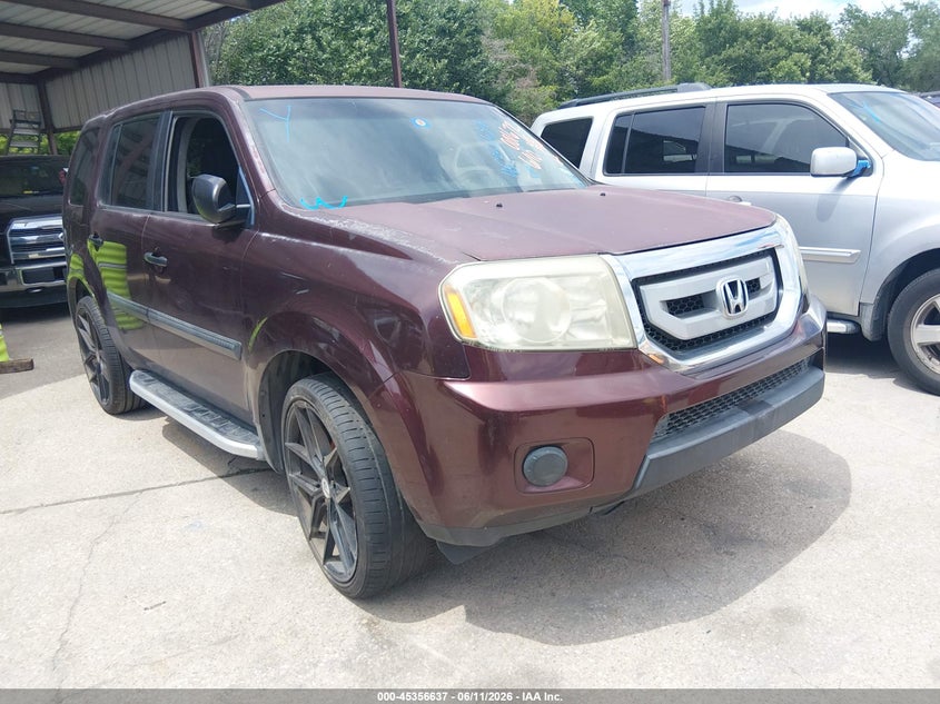 2010 Honda Pilot VIN 5FNYF3H23AB001672 IAAI salvage auction — NORMAL WEAR, Original (Texas), sold $350 on 2026-07-12 (photo 1)