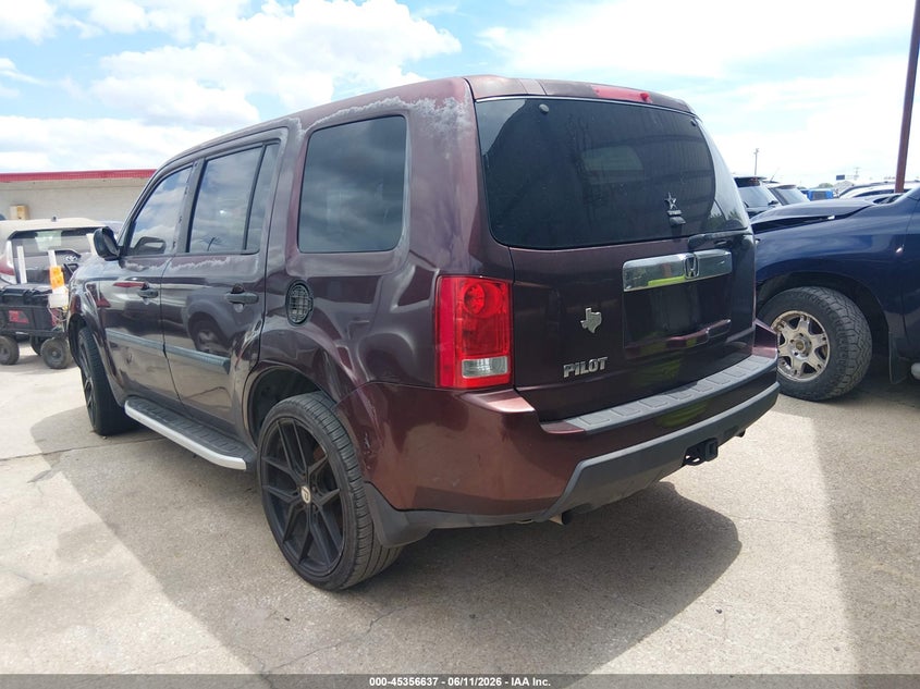2010 Honda Pilot VIN 5FNYF3H23AB001672 IAAI salvage auction — NORMAL WEAR, Original (Texas), sold $350 on 2026-07-12 (photo 3)
