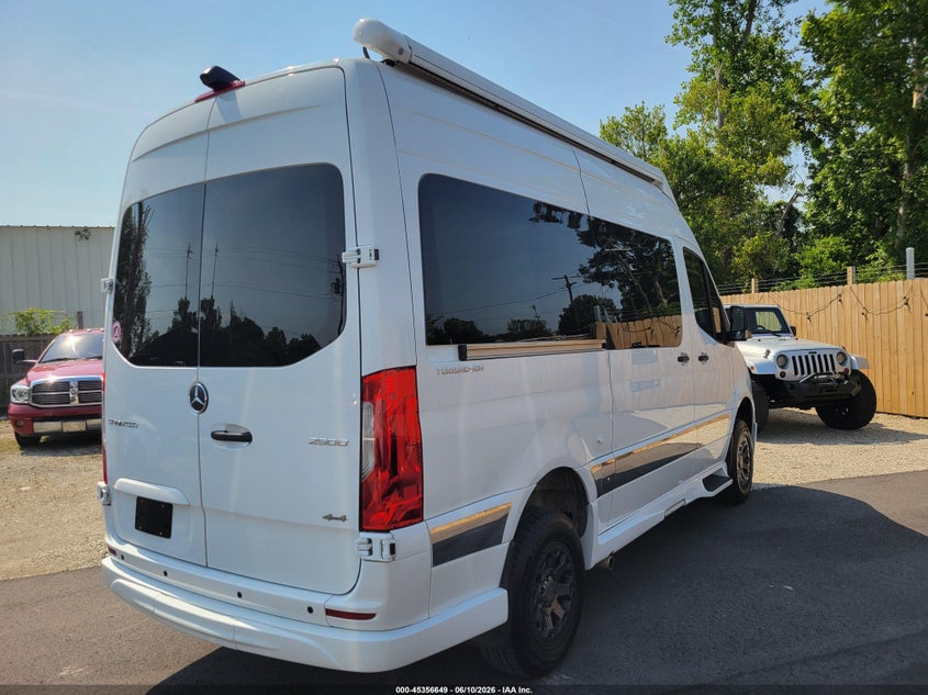 2020 Mercedes-benz Sprinter VIN W1W4EBVY9LT042476 IAAI salvage auction — HAIL, Salvage (Tennessee), sold $58,750 on 2026-07-07 (photo 4)