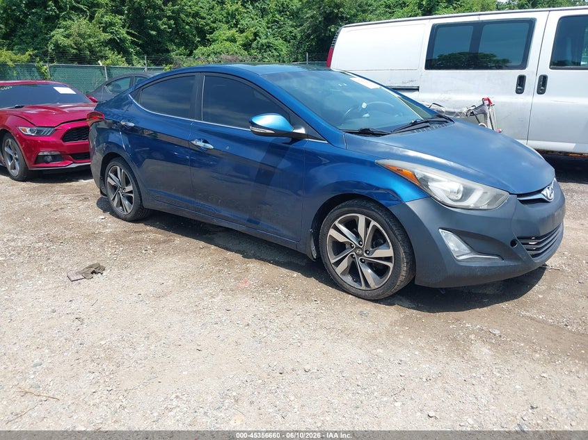 2016 Hyundai Elantra VIN KMHDH4AE3GU622053 IAAI salvage auction — NORMAL WEAR, Clear (Maryland), sold $475 on 2026-07-16 (photo 1)