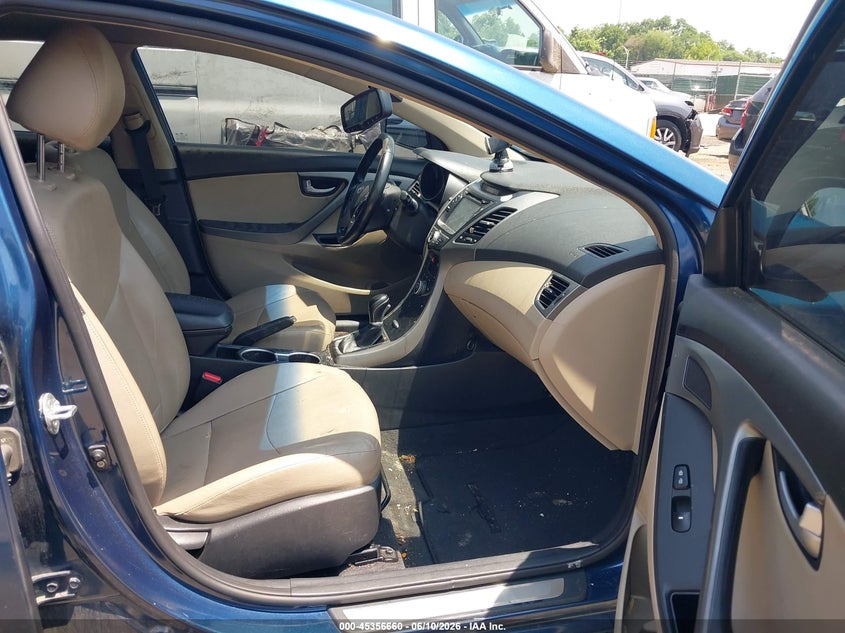 2016 Hyundai Elantra VIN KMHDH4AE3GU622053 IAAI salvage auction — NORMAL WEAR, Clear (Maryland), sold $475 on 2026-07-16 (photo 5)