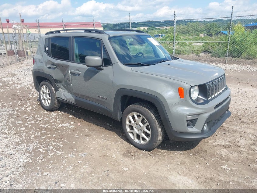 2019 Jeep Renegade VIN ZACNJBBB6KPK82149 IAAI salvage auction — RIGHT SIDE, Salvage (Pennsylvania), sold $1,950 on 2026-07-07 (photo 1)