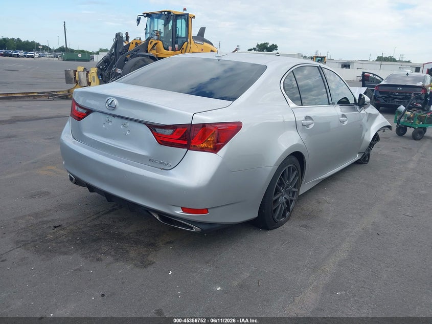 2014 Lexus Gs VIN JTHBE1BL3E5041349 IAAI salvage auction — RIGHT FRONT, Certificate Of Destruction (Florida), sold $125 on 2026-07-29 (photo 4)