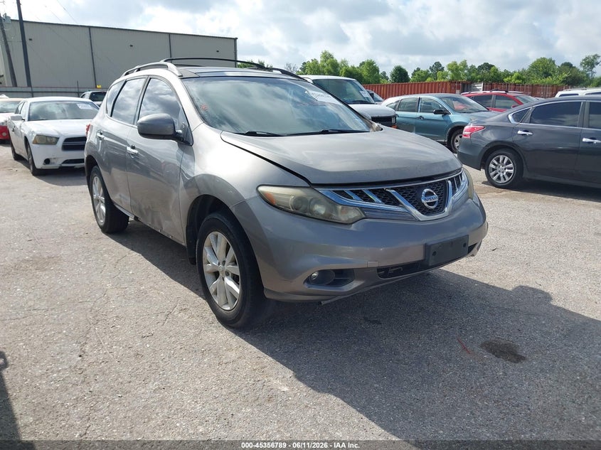 2011 Nissan Murano VIN JN8AZ1MU5BW069218 IAAI salvage auction — RIGHT SIDE, Original (Texas), sold $325 on 2026-07-15 (photo 1)