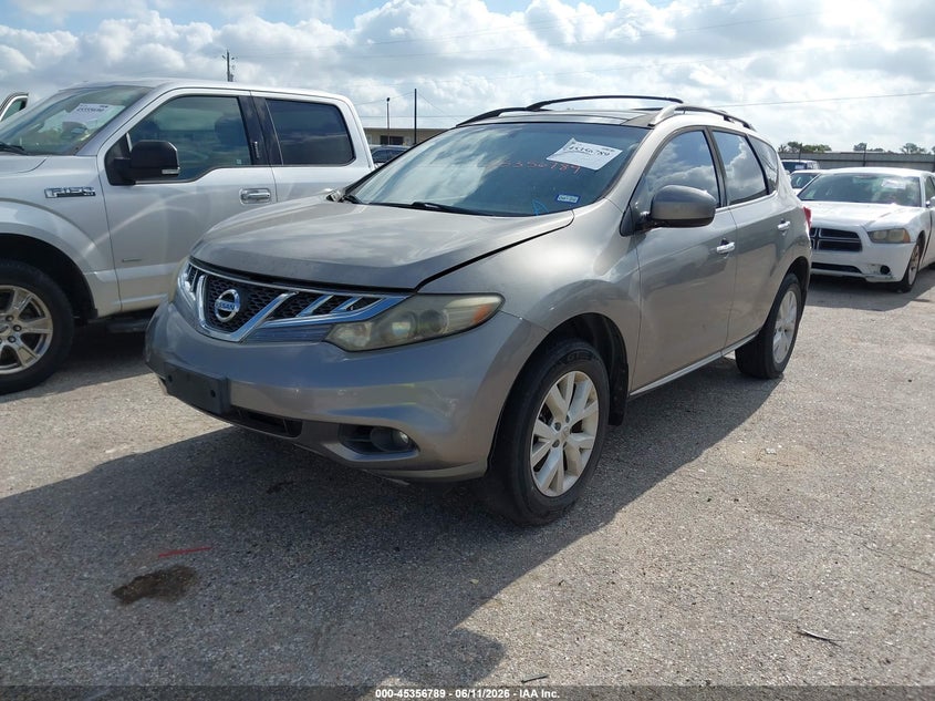 2011 Nissan Murano VIN JN8AZ1MU5BW069218 IAAI salvage auction — RIGHT SIDE, Original (Texas), sold $325 on 2026-07-15 (photo 2)