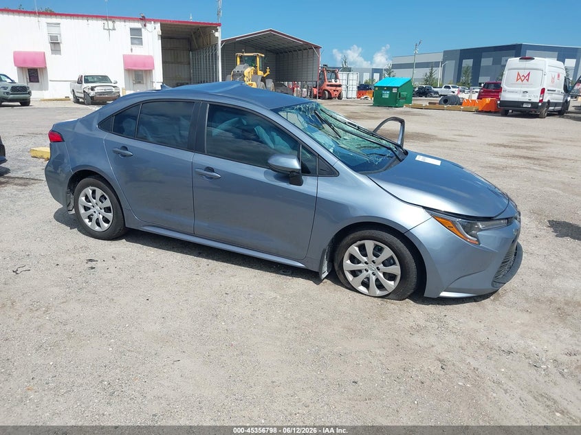 2025 Toyota Corolla VIN 5YFB4MDE5SP242866 IAAI salvage auction — LEFT SIDE, Certificate Of Destruction (Florida), sold $2,050 on 2026-07-14 (photo 1)