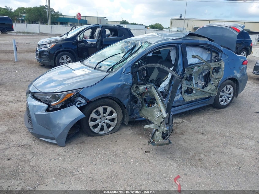 2025 Toyota Corolla VIN 5YFB4MDE5SP242866 IAAI salvage auction — LEFT SIDE, Certificate Of Destruction (Florida), sold $2,050 on 2026-07-14 (photo 2)
