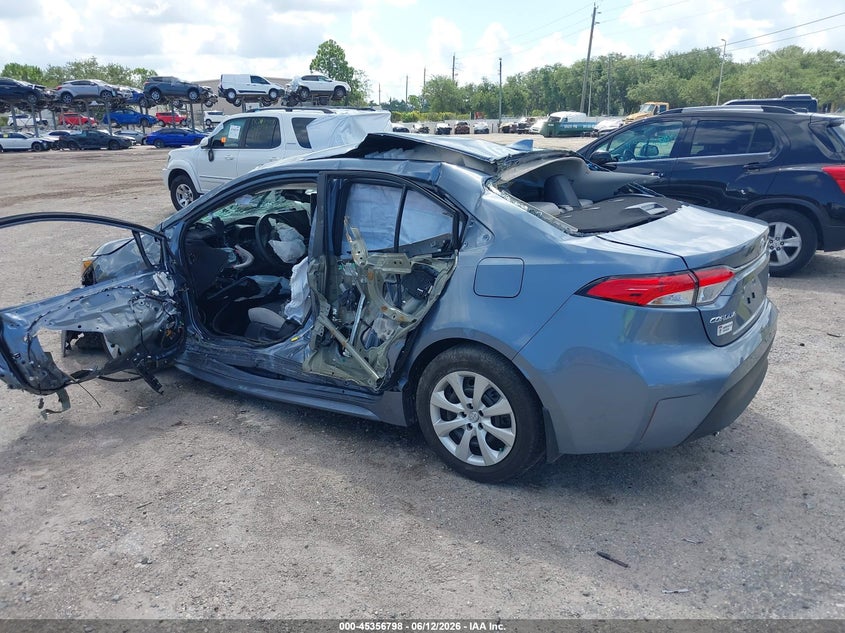 2025 Toyota Corolla VIN 5YFB4MDE5SP242866 IAAI salvage auction — LEFT SIDE, Certificate Of Destruction (Florida), sold $2,050 on 2026-07-14 (photo 3)