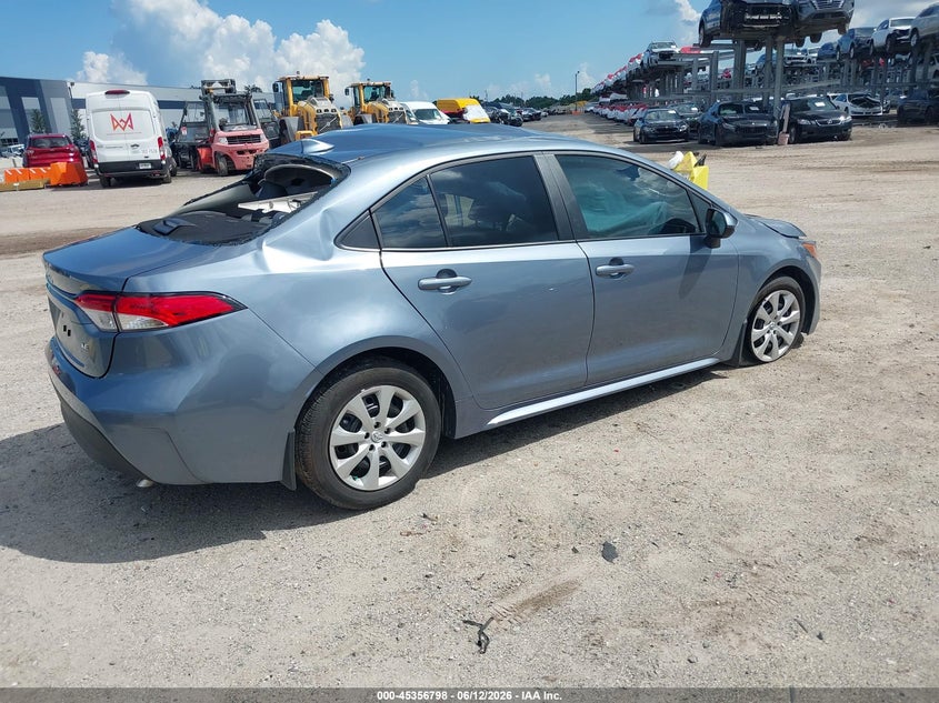 2025 Toyota Corolla VIN 5YFB4MDE5SP242866 IAAI salvage auction — LEFT SIDE, Certificate Of Destruction (Florida), sold $2,050 on 2026-07-14 (photo 4)