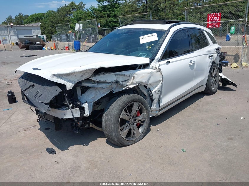 2022 Genesis Gv70 VIN KMUMCDTC7NU012682 IAAI salvage auction — LEFT & RIGHT, Salvage Title, sold $3,525 on 2026-07-21 (photo 2)