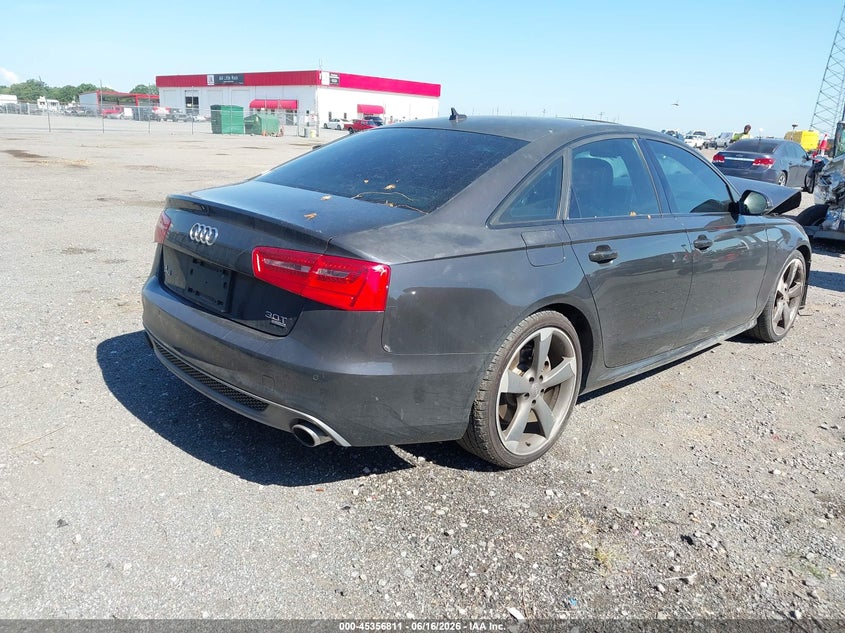 2014 Audi A6 VIN WAUHGAFC1EN101139 IAAI salvage auction — FRONT END, Salvage (Arkansas), sold $1,000 on 2026-07-29 (photo 4)