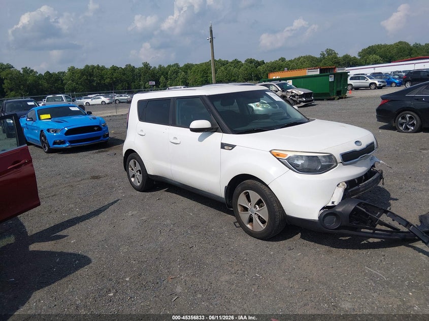 2014 Kia Soul VIN KNDJN2A24E7065871 IAAI salvage auction — FRONT END, Salvage - Greater Than 75% (Maryland), sold $425 on 2026-07-06 (photo 1)