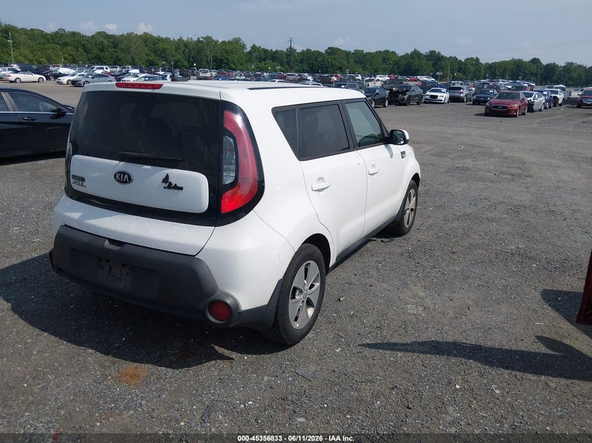 2014 Kia Soul VIN KNDJN2A24E7065871 IAAI salvage auction — FRONT END, Salvage - Greater Than 75% (Maryland), sold $425 on 2026-07-06 (photo 4)