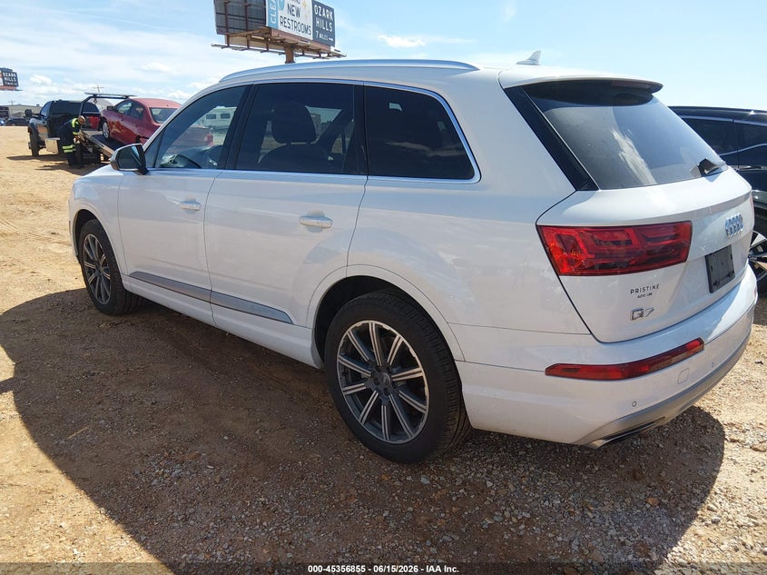 2017 Audi Q7 VIN WA1LAAF71HD021572 IAAI salvage auction — HAIL, Clear (Missouri), sold $6,900 on 2026-07-20 (photo 3)