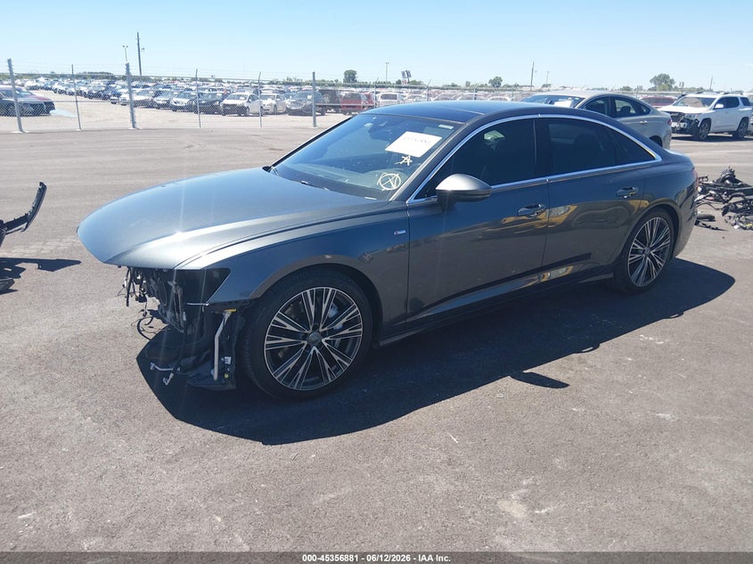 2019 Audi A6 VIN WAUL2AF21KN057445 IAAI salvage auction — FRONT END, Salvage (Illinois), sold $9,475 on 2026-07-28 (photo 2)